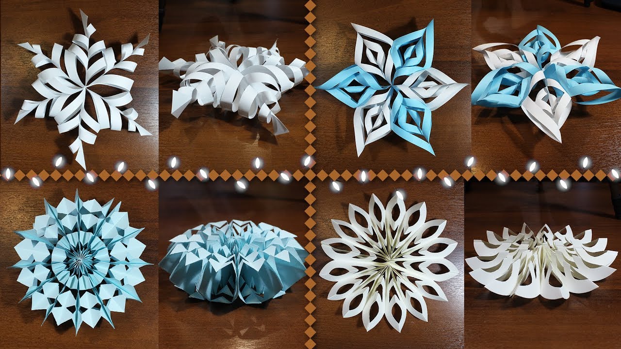 簡単美麗 色々な種類の雪の結晶のつくり方 折り紙 紙 介護士料理人しげゆき の料理 動物 レク動画他趣味まとめブログ