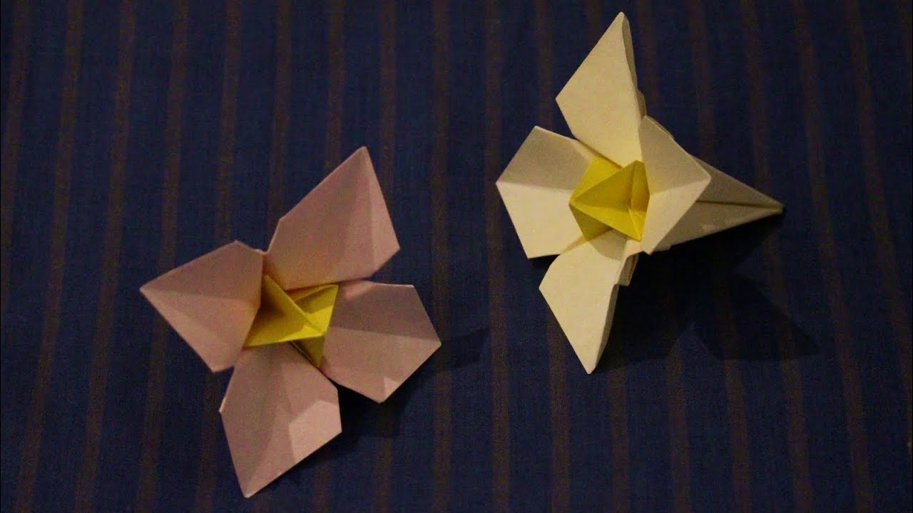 冬から春にかけて咲く花 水仙 折り紙での折り方 作り方動画まとめ グループホーム男子のまったり介護ブログ